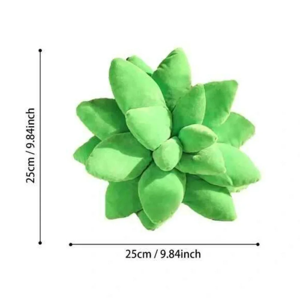 Sage Green Succulent Plant Pillow